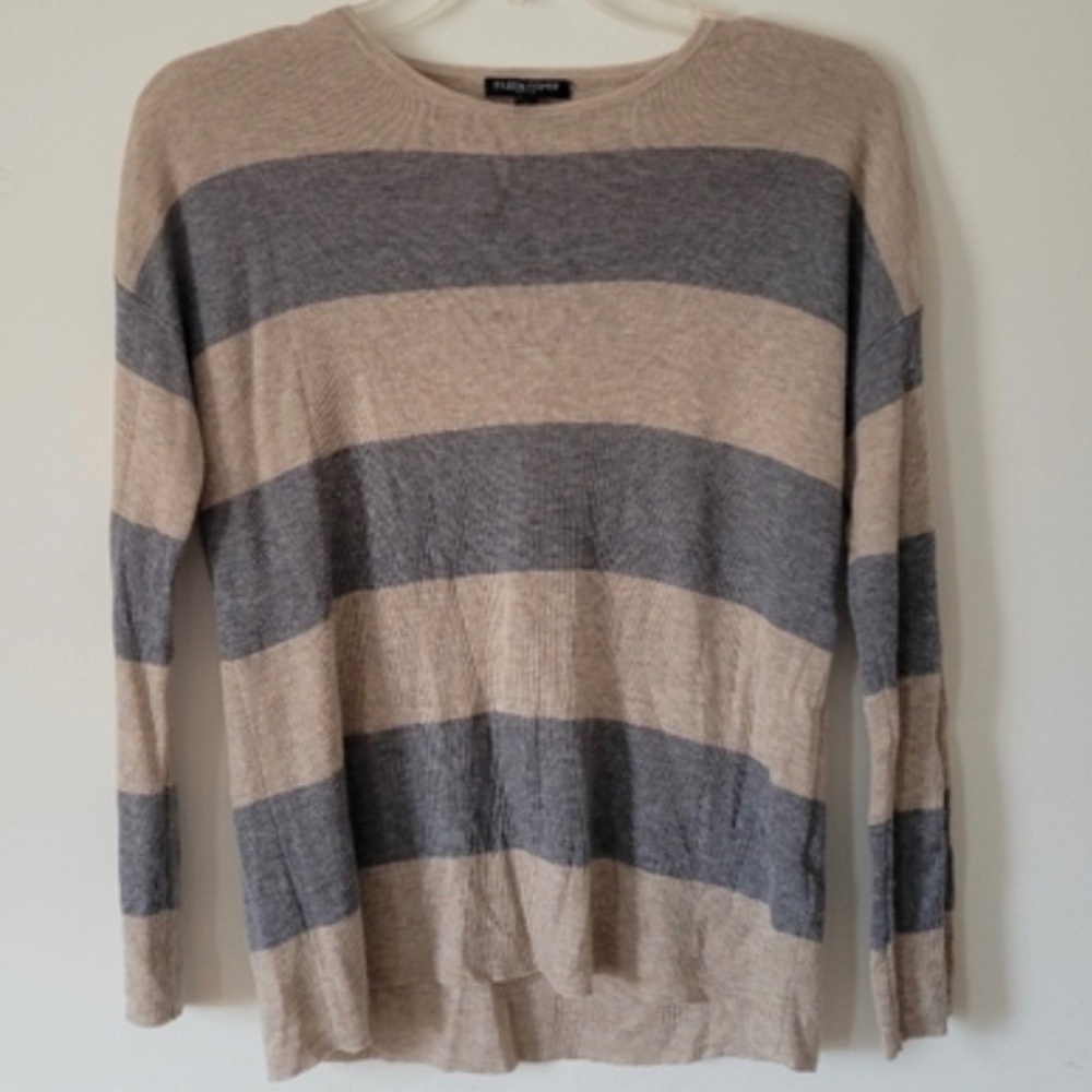 Eileen Fisher Striped Box Cut Sweater PM